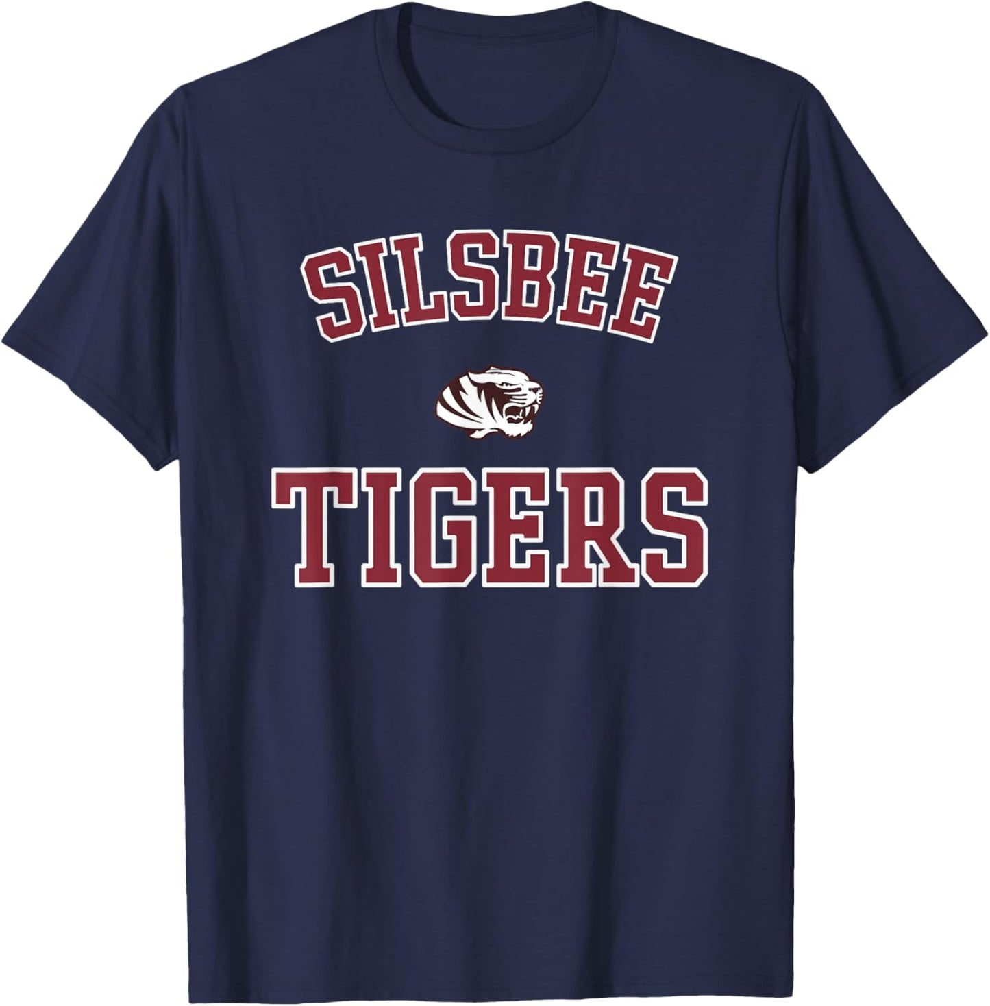 Silsbee Tigers Logo Varsity HS T-Shirt - T-Shirt | Navy