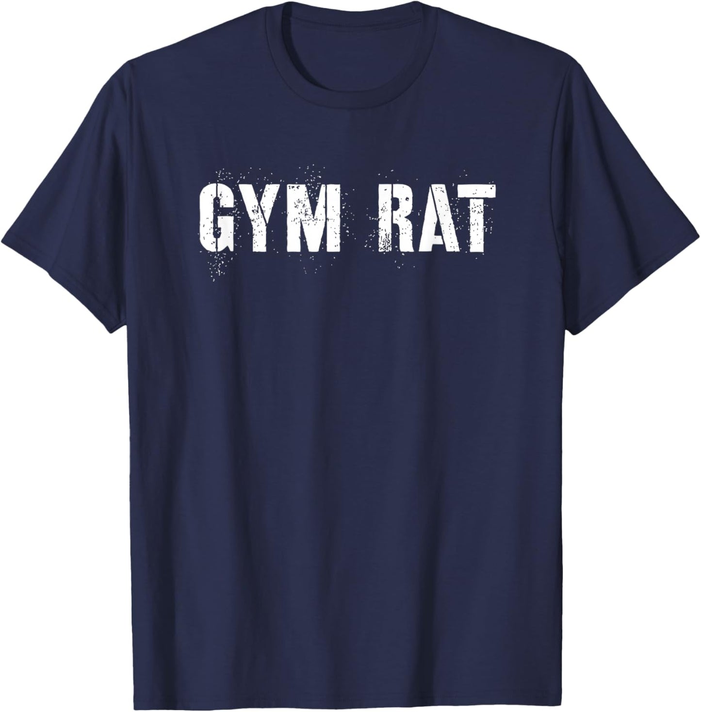 Gym Rat Gifts Men Essential Clothes Hustle Fitness T-Shirt - T-Shirt | Navy
