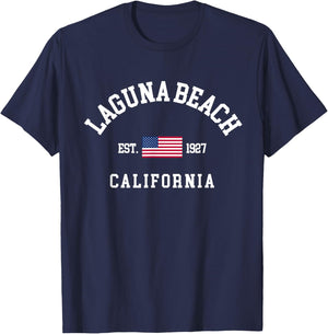Trip to Laguna Beach California to Laguna Beach CA T-Shirt - T-Shirt | Navy