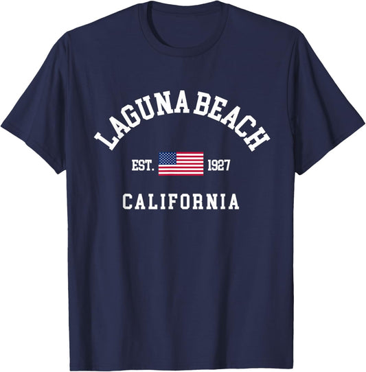 Trip to Laguna Beach California to Laguna Beach CA T-Shirt - T-Shirt | Navy