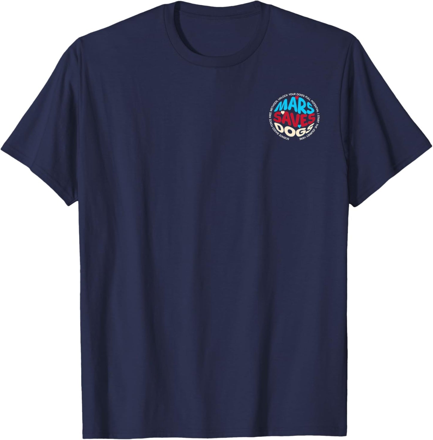 Worldwide Mars Saves Dog Love Women Kids T-Shirt - T-Shirt | Navy