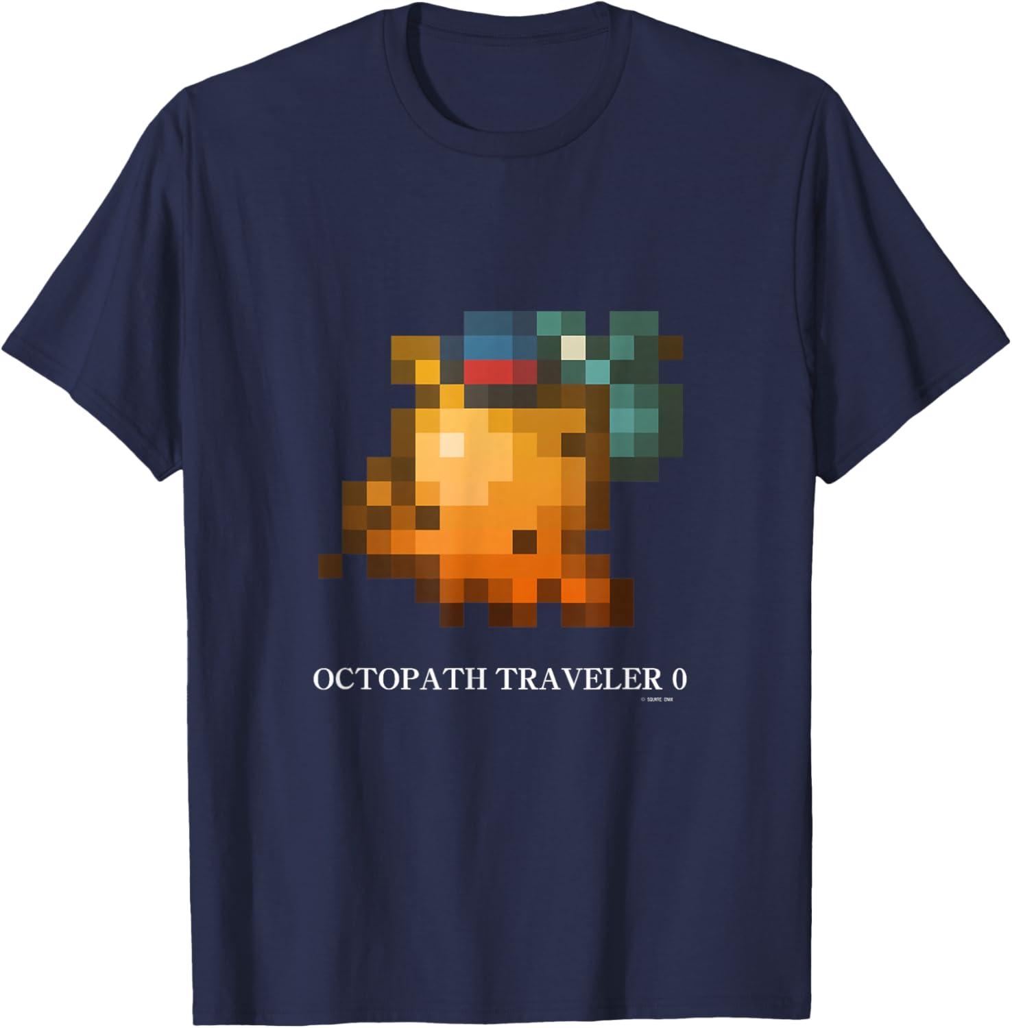 OCTOPATH Traveler 0 - Octopuff Pixel T-Shirt - T-Shirt | Navy