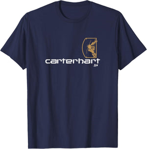 Carter Hart - Goalie Logo - Las Vegas Hockey T-Shirt - T-Shirt | Navy