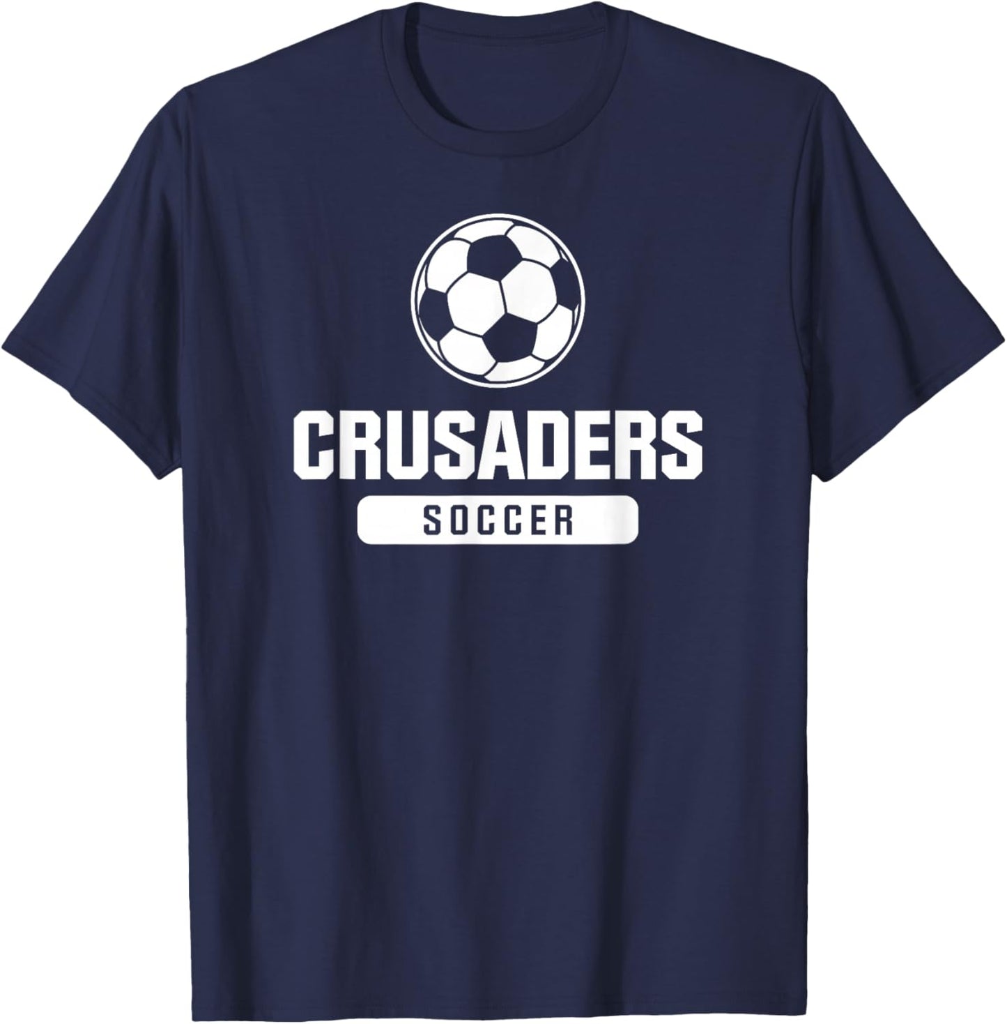 Crusaders Soccer for Elementary, Middle, and High Schools T-Shirt - T-Shirt | Navy
