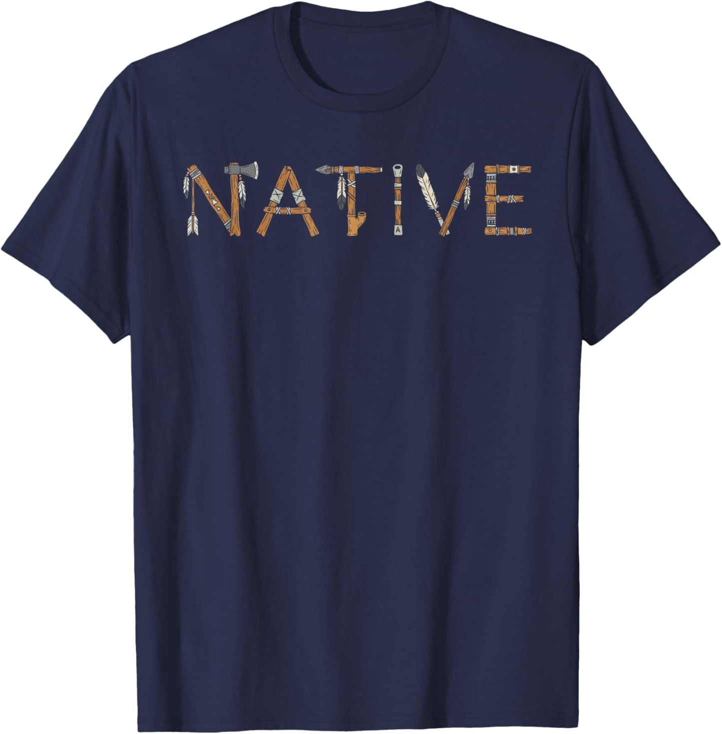 Native Indian American Day Pride Indigenous Native American T-Shirt - T-Shirt | Navy