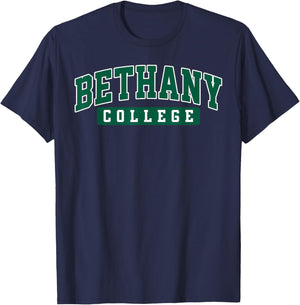 Bethany College Mom Mother Athletics Vintage Sports Design T-Shirt - T-Shirt | Navy