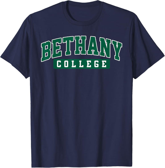 Bethany College Mom Mother Athletics Vintage Sports Design T-Shirt - T-Shirt | Navy