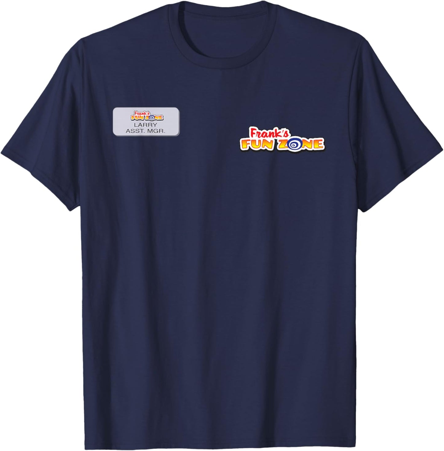 Brooklyn Nine-Nine Frank’s Fun Zone Larry Asst Manager T-Shirt - T-Shirt | Navy