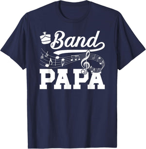 Band Papa Proud Marching Band Papa Grandpa T-Shirt - T-Shirt | Navy