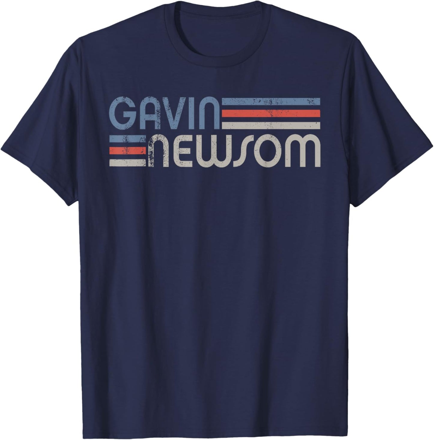 Vintage Gavin Newsom 2028, Newsom For President 2028 T-Shirt - T-Shirt | Navy