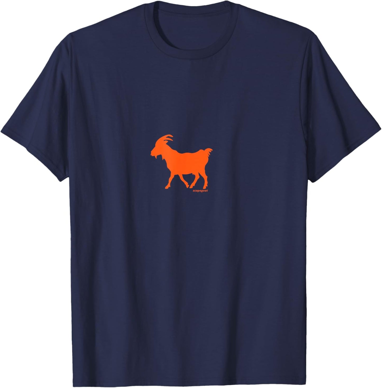 Chèvre bouc Orange T-Shirt - T-Shirt | Navy