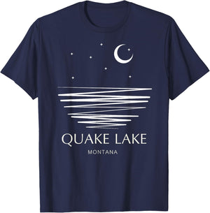 Quake Lake Montana T-Shirt - T-Shirt | Navy