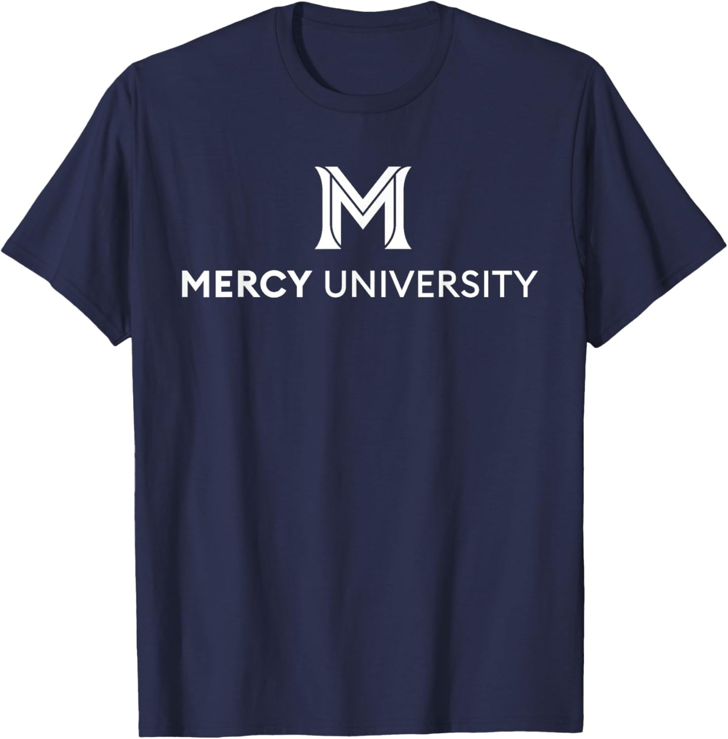 Mercy University Mavericks M logo T-Shirt - T-Shirt | Navy