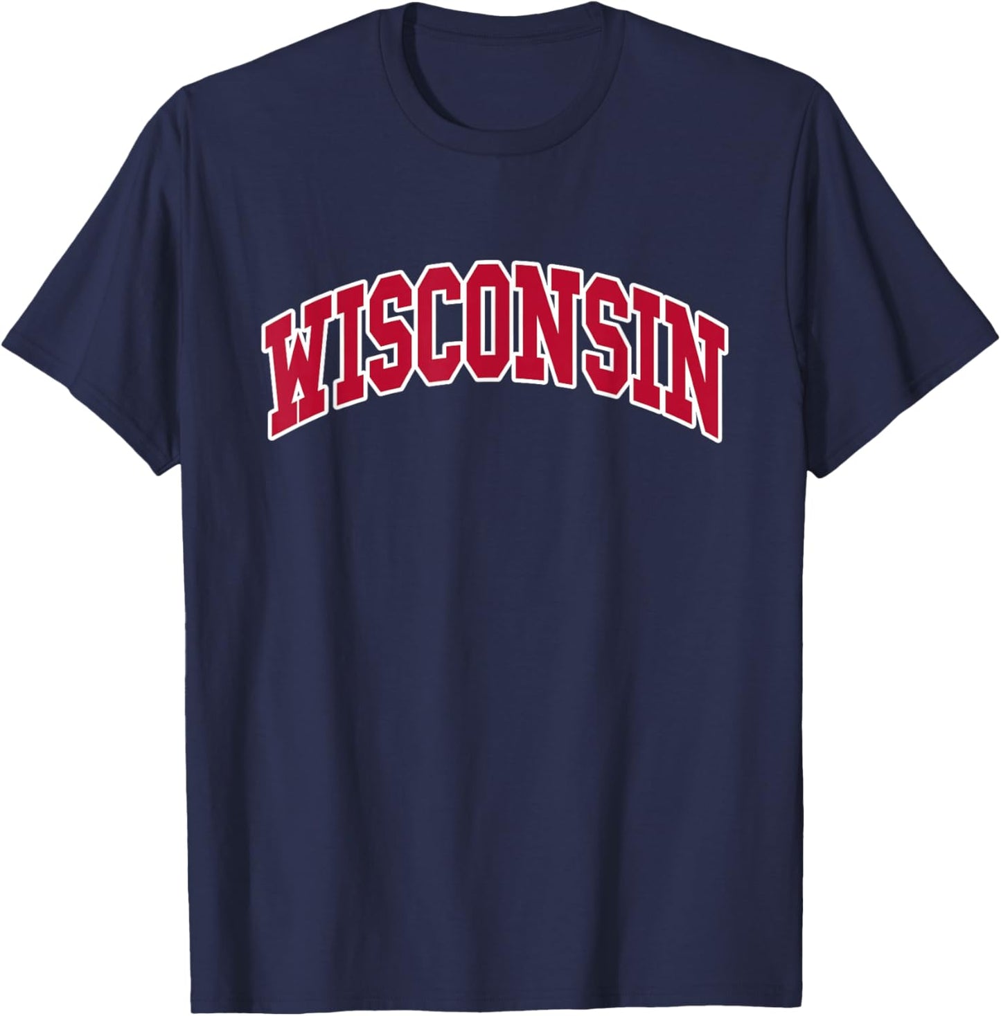 WISCONSIN - Throwback Design - Classic T-Shirt - T-Shirt | Navy