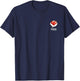 [Limited] Retro Pixel Heart XOXO Emote Art - Ragnarok_B T-Shirt - T-Shirt | Navy