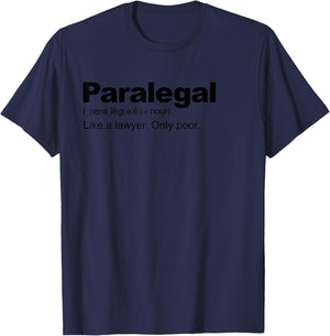 Paralegal Definition T-Shirt - T-Shirt | Navy