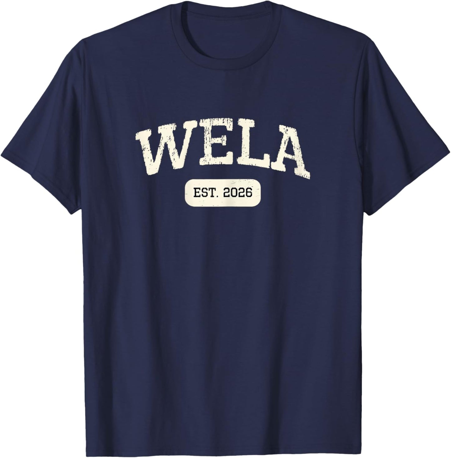 New Wela Est 2026 1st First Time Pregnancy Announcement T-Shirt - T-Shirt | Navy