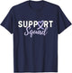 Support Squad Testicular Cancer Light Purple Ribbon Retro T-Shirt - T-Shirt | Navy