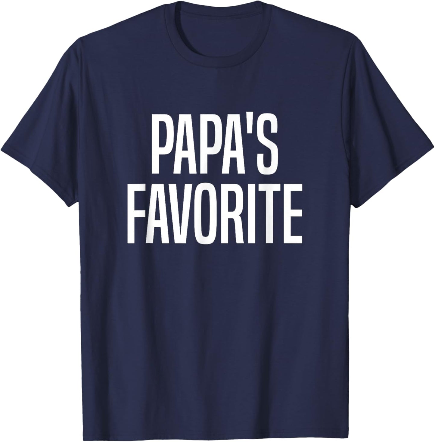 Papa's Favorite Grandchild T-Shirt - T-Shirt | Navy
