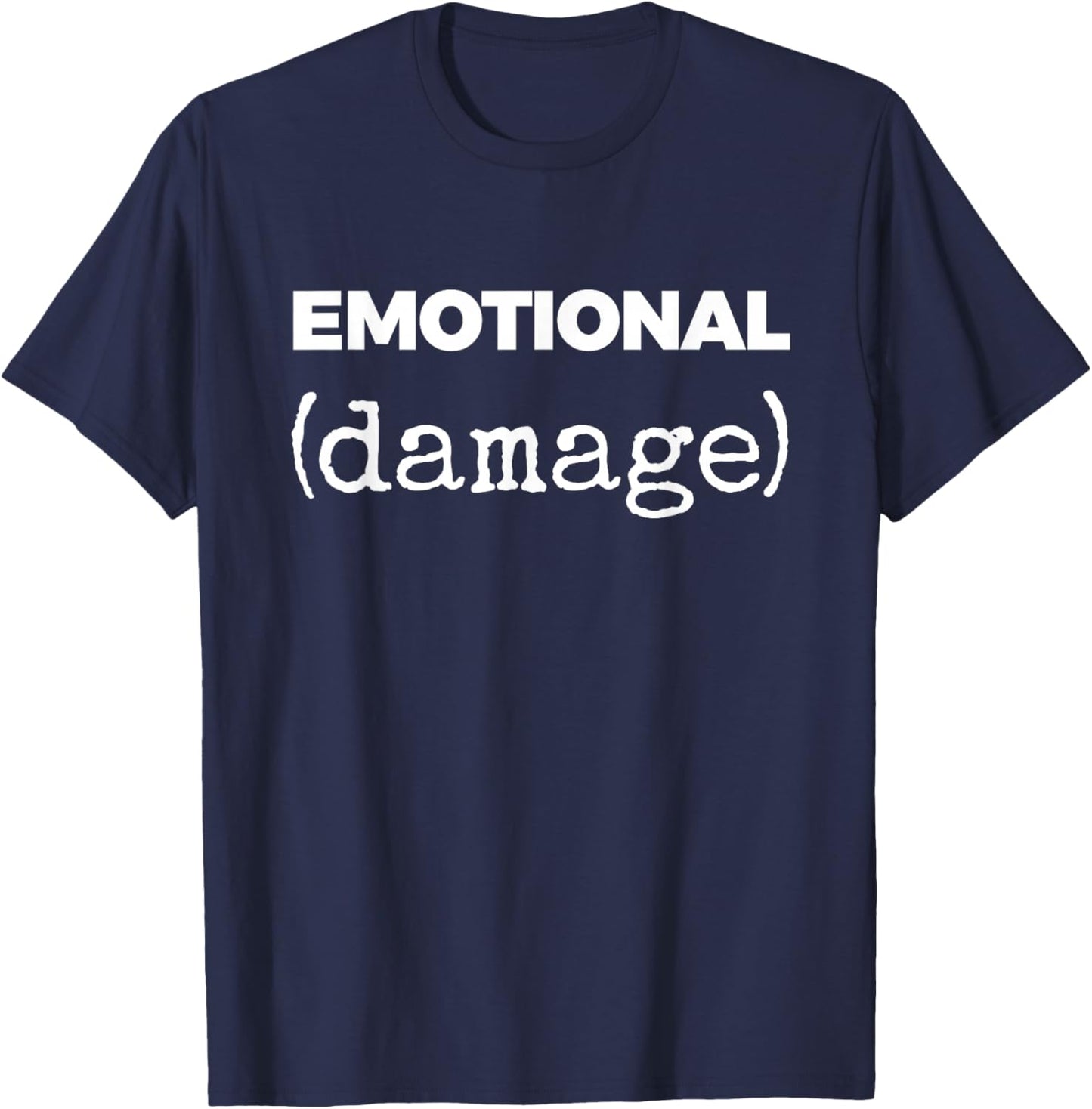 Emotional (Damage) T-Shirt - T-Shirt | Navy
