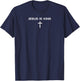 Christian Jesus Is King Cross Faith Religious Men Women Kids T-Shirt - T-Shirt | Navy