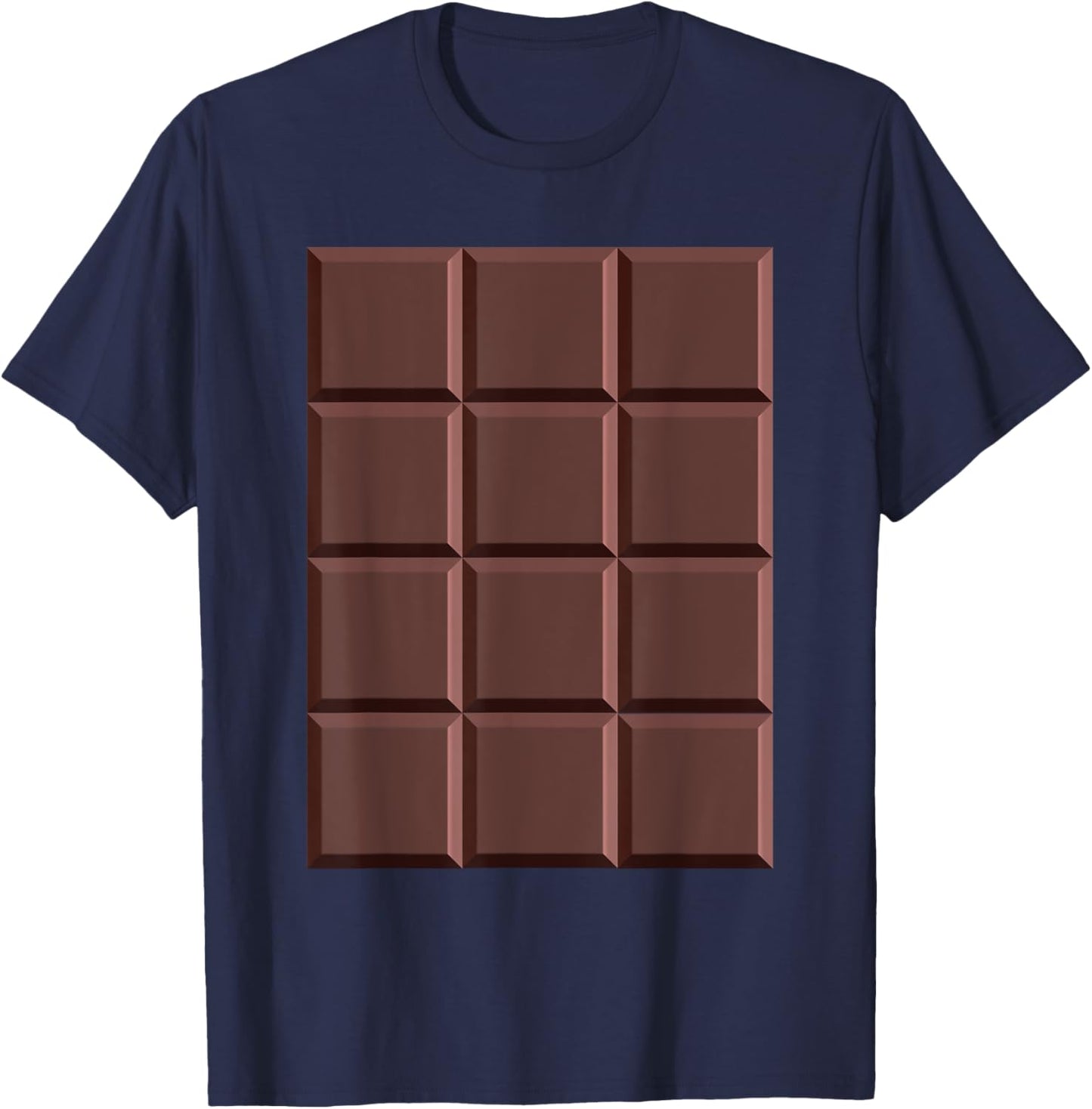 Pretend I'm A Chocolate Bar Costume Halloween T-Shirt - T-Shirt | Navy