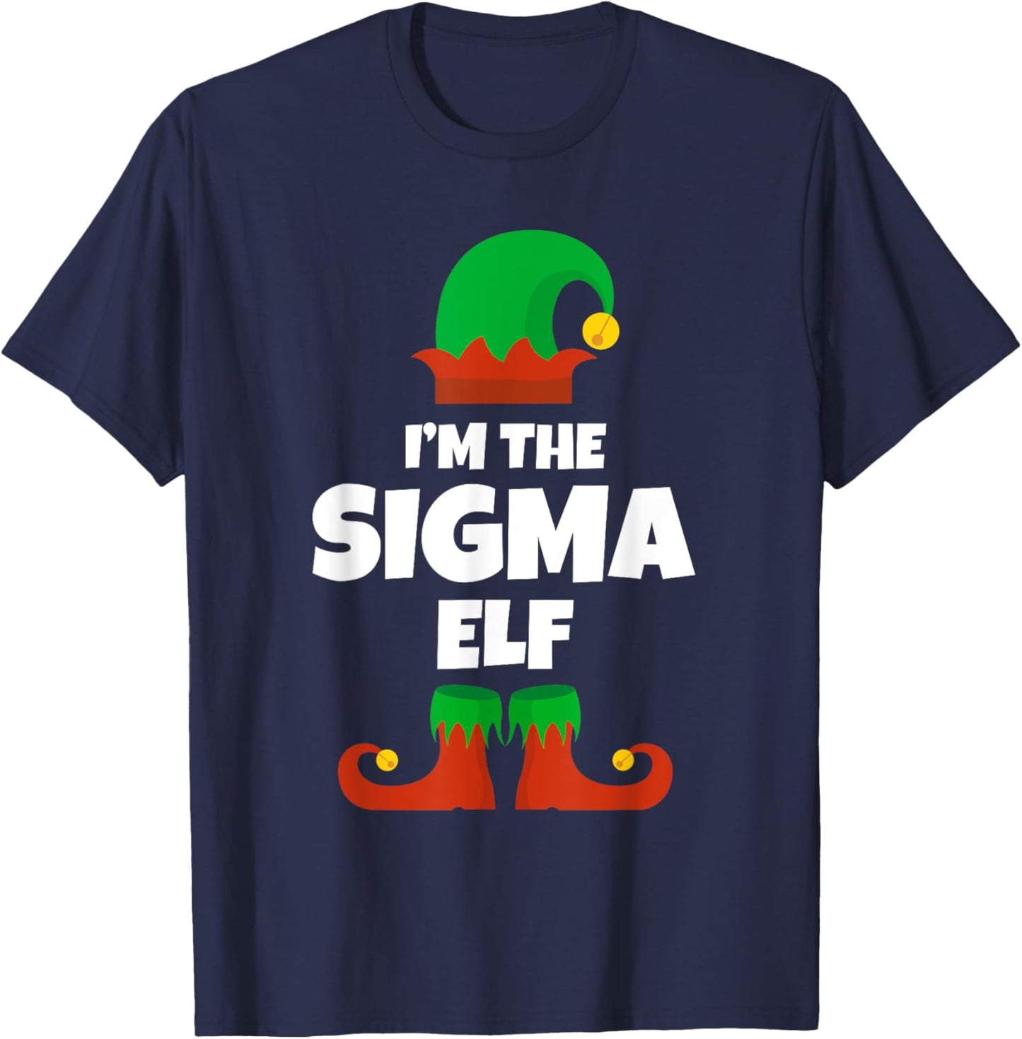 I'm The Sigma Elf Family Pajama Christmas Funny T-Shirt - T-Shirt | Navy
