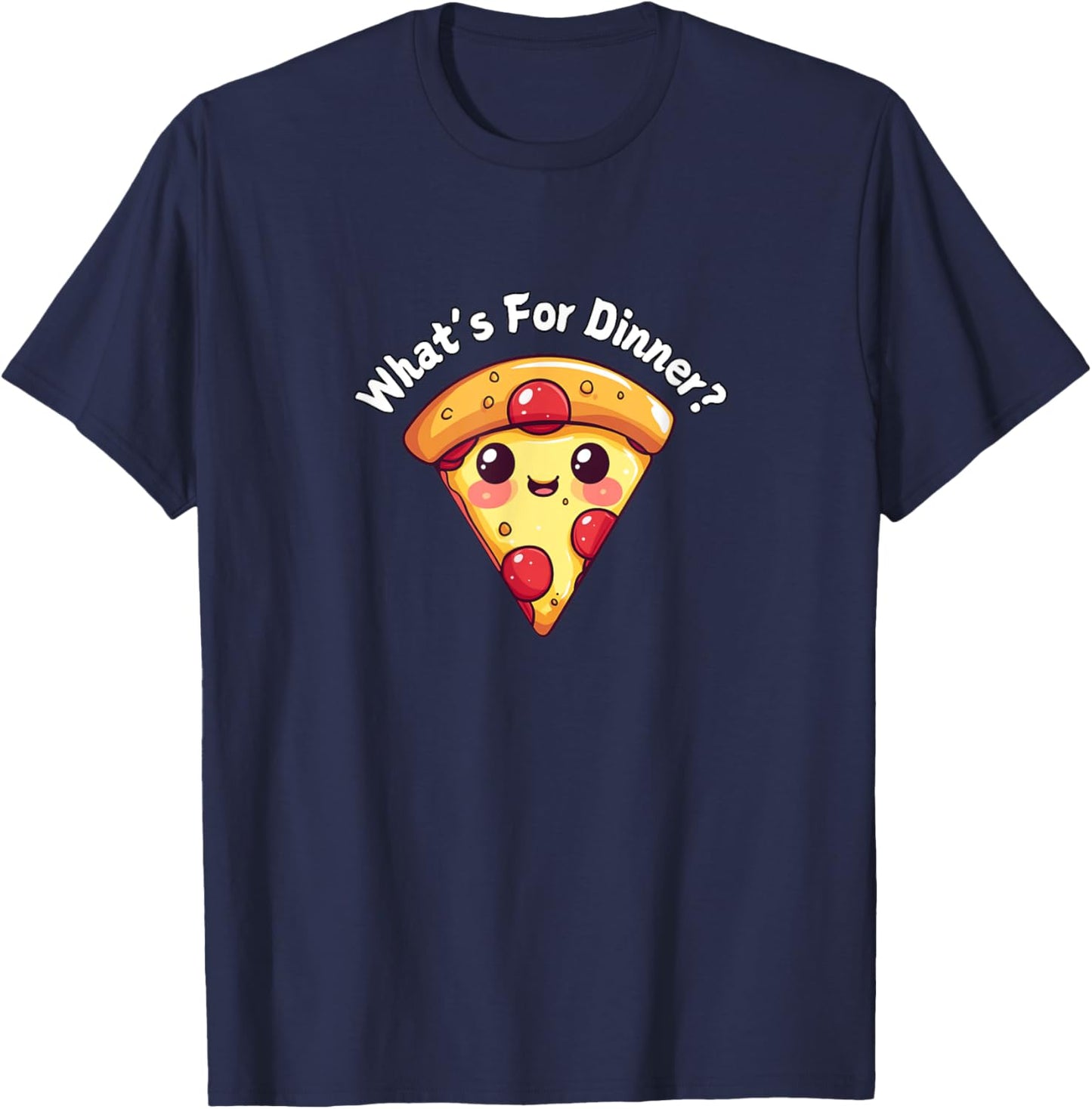 What's For Dinner? Pepperoni Pizza T-Shirt - T-Shirt | Navy