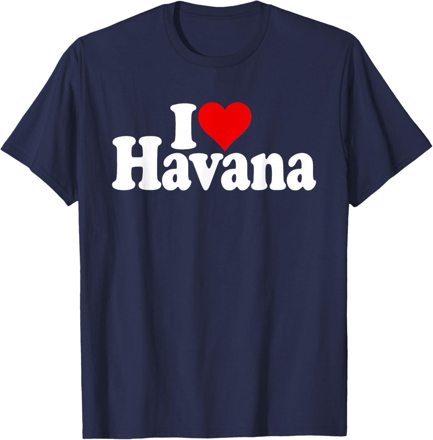 I Love Heart Havana Cuba T-Shirt - T-Shirt | Navy