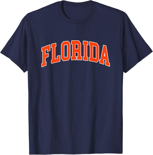 Florida - Throwback Design - Classic T-Shirt - T-Shirt | Navy