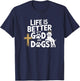 Adults Dog Lovers Spiritual/Religious Classic Fit Black T-Shirt - T-Shirt | Navy