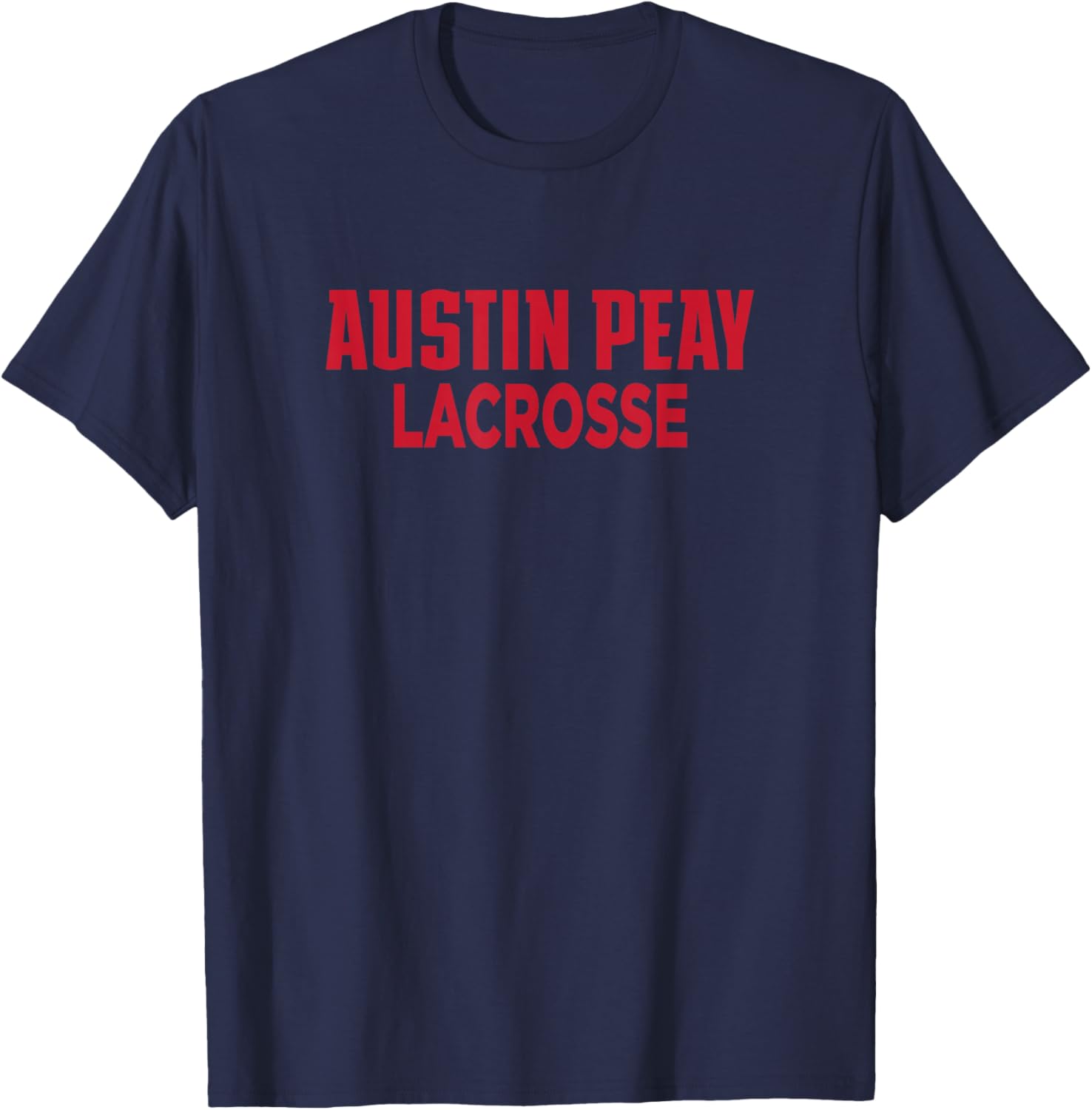 Austin Peay State University Lacrosse Governors Apparel Fans T-Shirt - T-Shirt | Navy