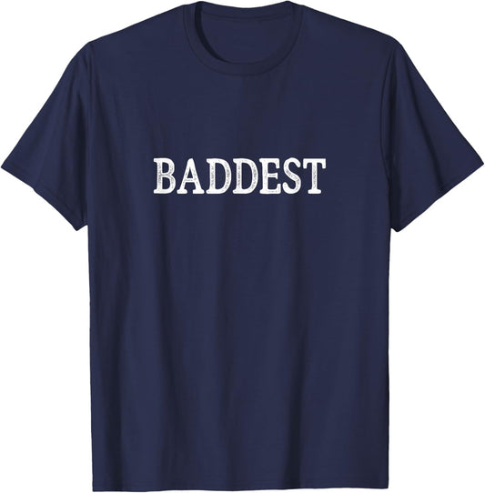 Baddest - Vintage Style T-Shirt - T-Shirt | Navy