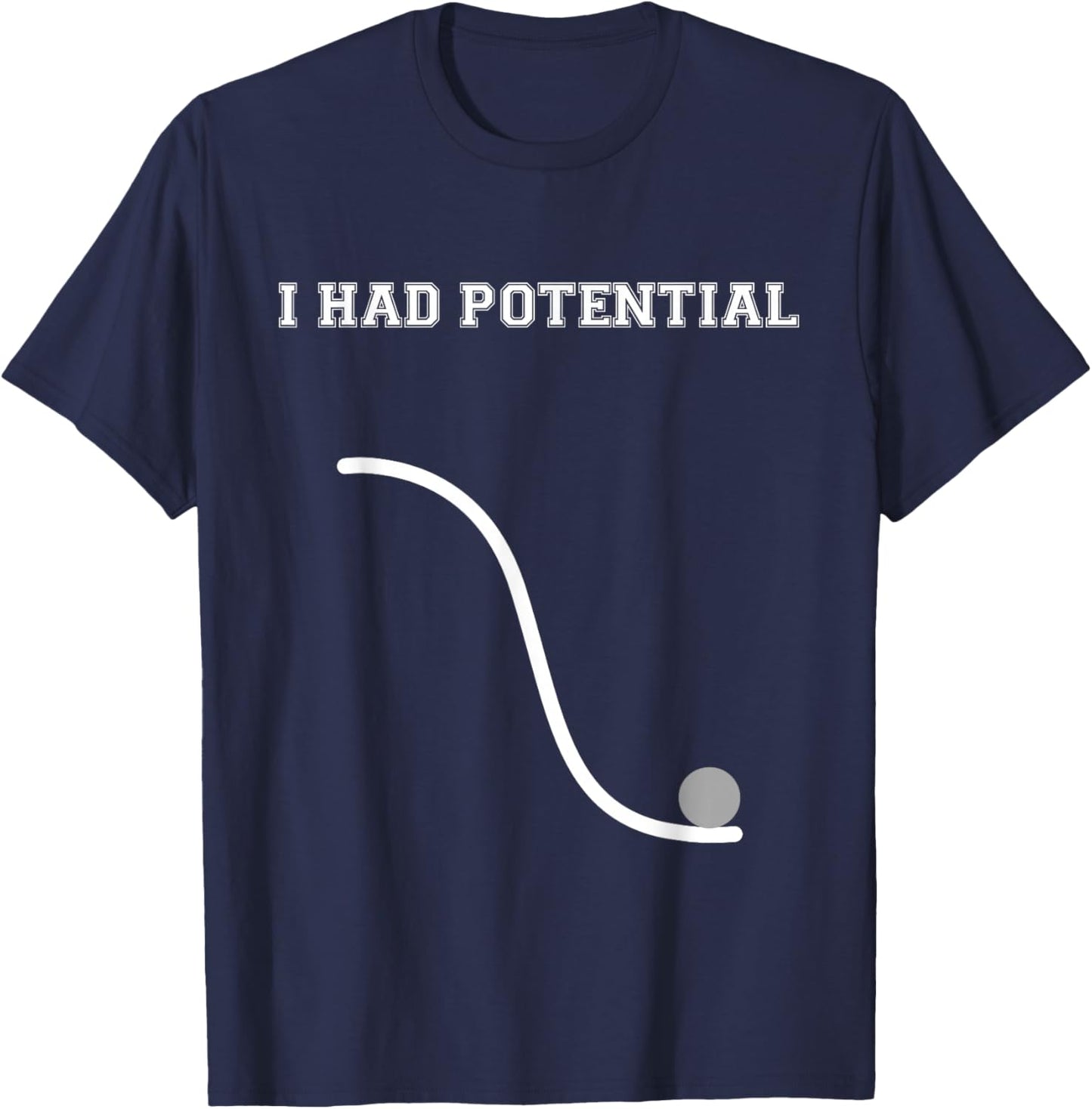 Retro-Physik-Witz T-Shirt - T-Shirt | Navy