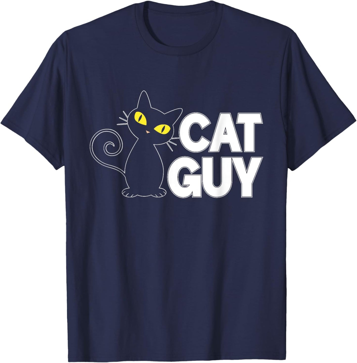 Cat Guy Cat Dad Men Women T-Shirt - T-Shirt | Navy