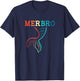 Retro Merman Lover Merbro Mermaid Brother T-Shirt - T-Shirt | Navy
