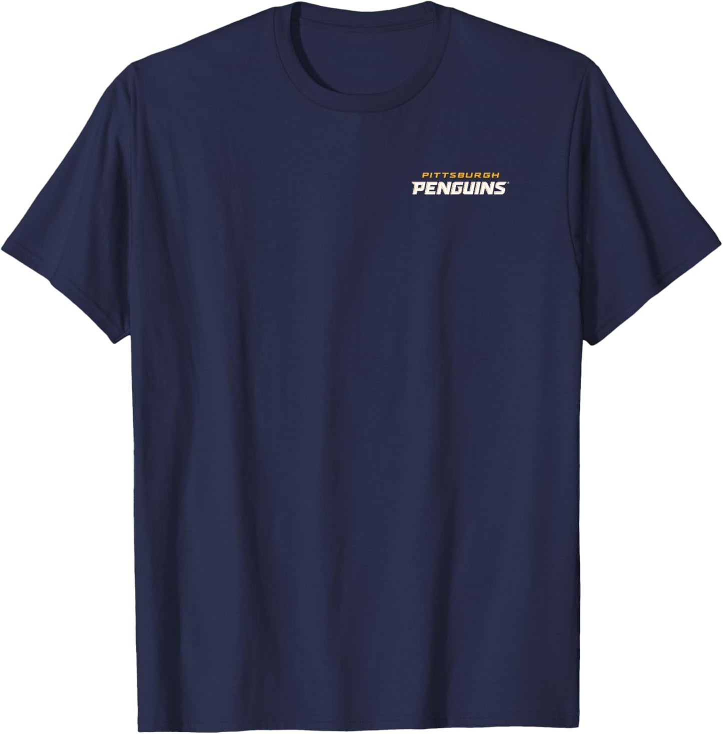 Pittsburgh Penguins Front/Back Black NHL Officially Licensed T-Shirt - T-Shirt | Navy