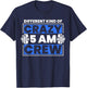 Workout Squad 5AM Crew Funny T-Shirt - T-Shirt | Navy