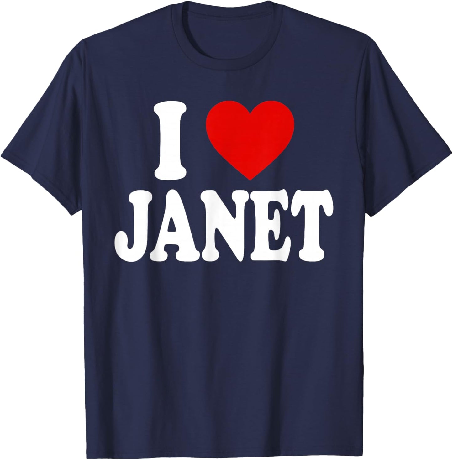 I Heart Love Janet T-Shirt - T-Shirt | Navy