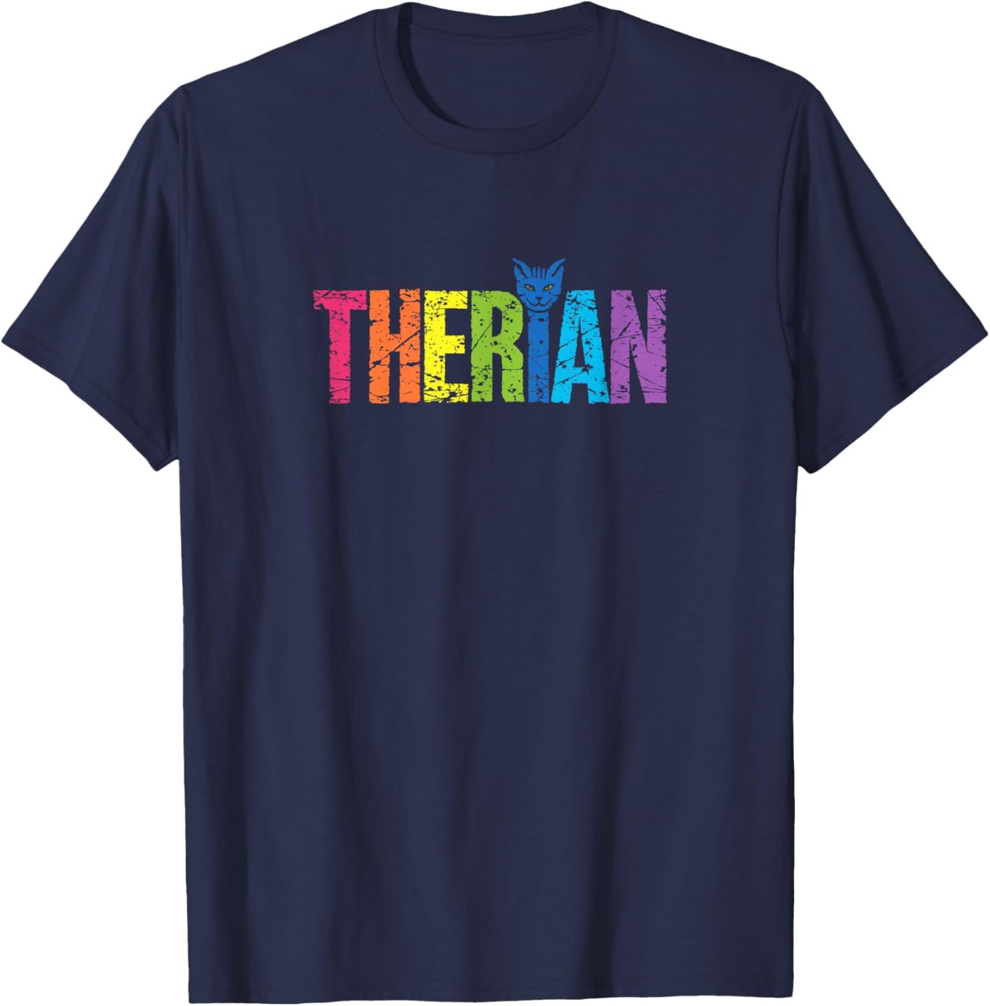 Therian Mask T-Shirt - T-Shirt | Navy
