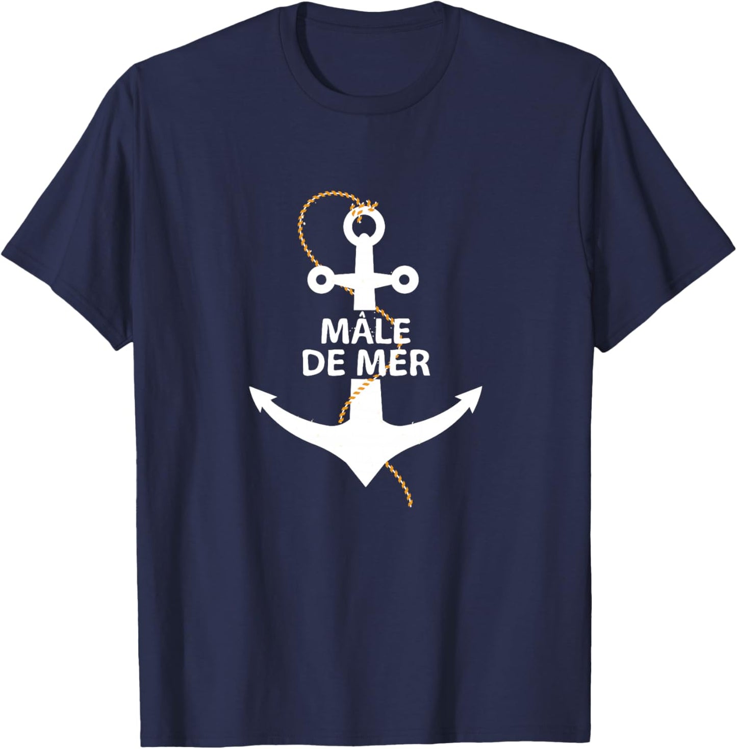 Mâle de mer Cadeau Original Marin idée Ancre Haut de Gamme T-Shirt - T-Shirt | Navy