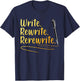 Cool Journalist Art Women Writer Author Journalism T-Shirt - T-Shirt | Navy