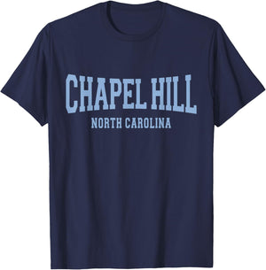 Vintage Chapel Hill North Carolina - NC Throwback - Classic T-Shirt - T-Shirt | Navy