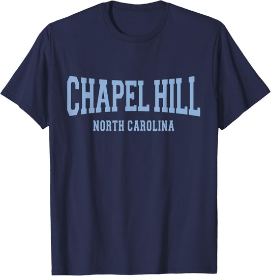 Vintage Chapel Hill North Carolina - NC Throwback - Classic T-Shirt - T-Shirt | Navy