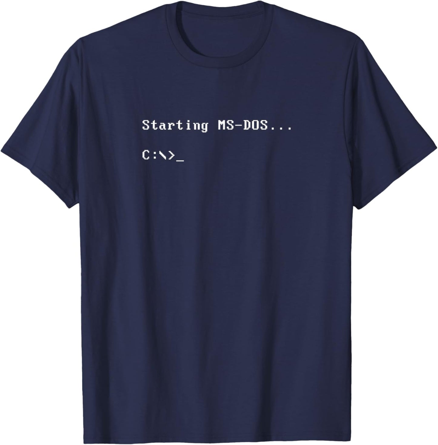Ms-dos T-Shirt - T-Shirt | Navy