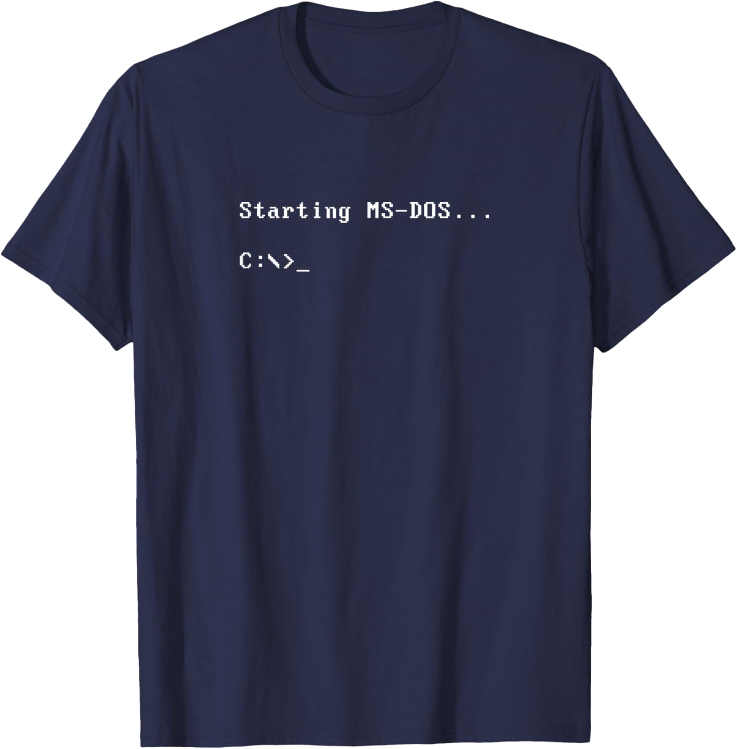 Ms-dos T-Shirt - T-Shirt | Navy