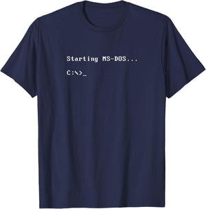 Ms-dos T-Shirt - T-Shirt | Navy