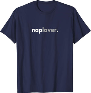Minimalist Fun Nap Lover T-Shirt - T-Shirt | Navy