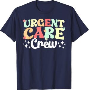 Groovy Urgent Care Crew Urgent Care Department Team T-Shirt - T-Shirt | Navy