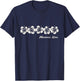 Mauna Kea Big Island Beach Hi Hawaiian Hibiscus Flowers T-Shirt - T-Shirt | Navy